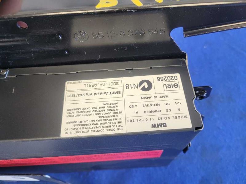 2001-2006 BMW M3 Convertible 6 Disc CD Changer Audio Player Old School 2448 - The Parts Farm