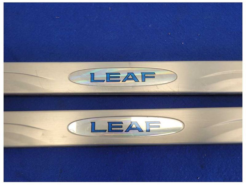 2011-2012 Nissan Leaf Pair Door Sill Plates Scuff Lower 1856 - The Parts Farm