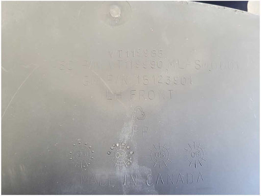 2003-2006 Chevrolet SSR Pickup Truck Driver Front Fender Liner Shield 2682