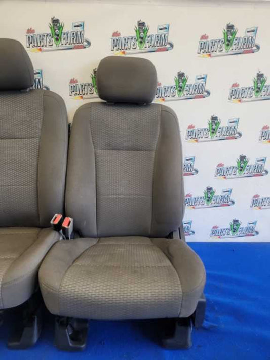 2015-2017 Ford F150 F-150Pickup Truck Set Seats Gray Cloth Extended Cab 2661