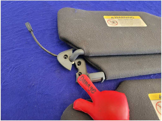 2003-2004 Mercury Marauder Pair Front Sun Visors Shade Mirror 2623