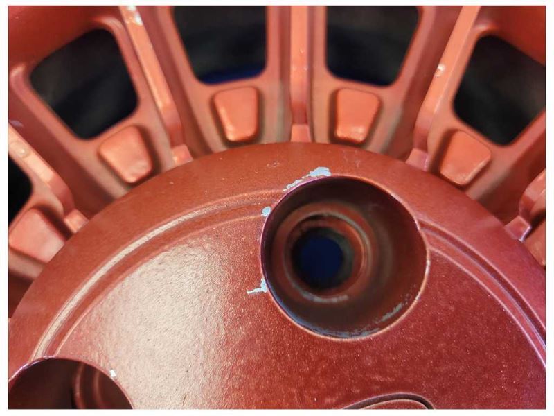 1987-1993 Ford Mustang GT 5.0L Turbine Wheel 15x7 Spoke Paint Red 2299 - The Parts Farm