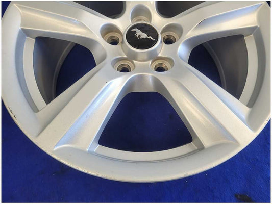 2015-2023 Ford Mustang GT S550 Wheel 17x7.5 Spoke Sparkle Silver Rim Scuff 2683
