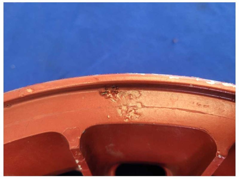 1987-1993 Ford Mustang GT 5.0L Turbine Wheel 15x7 Spoke Paint Red 2299 - The Parts Farm