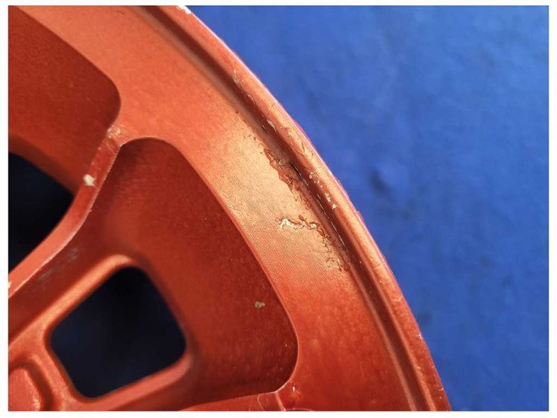 1987-1993 Ford Mustang GT 5.0L Turbine Wheel 15x7 Spoke Paint Red 2299 - The Parts Farm