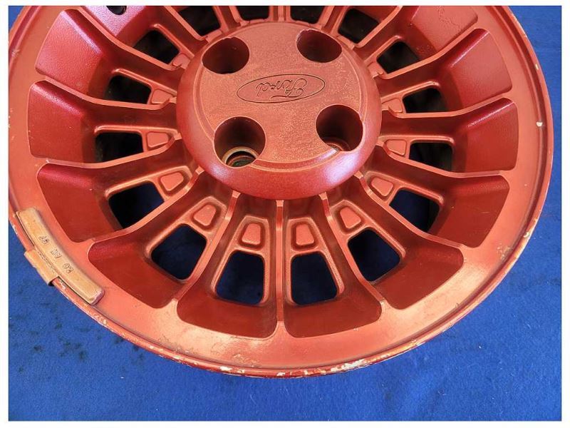 1987-1993 Ford Mustang GT 5.0L Turbine Wheel 15x7 Spoke Paint Red 2299 - The Parts Farm