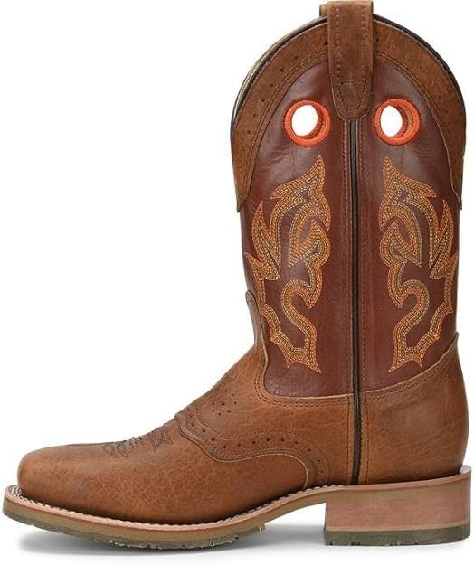 DOUBLE - H Mickey Steel Toe Men's Western Boots - Durable Leather, Slip - Resistant - The Parts Farm