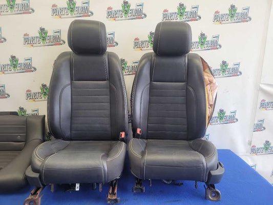 2013-2014 Ford Mustang GT Set Coupe Seats Bucket Black Leather Blown Bags 2651