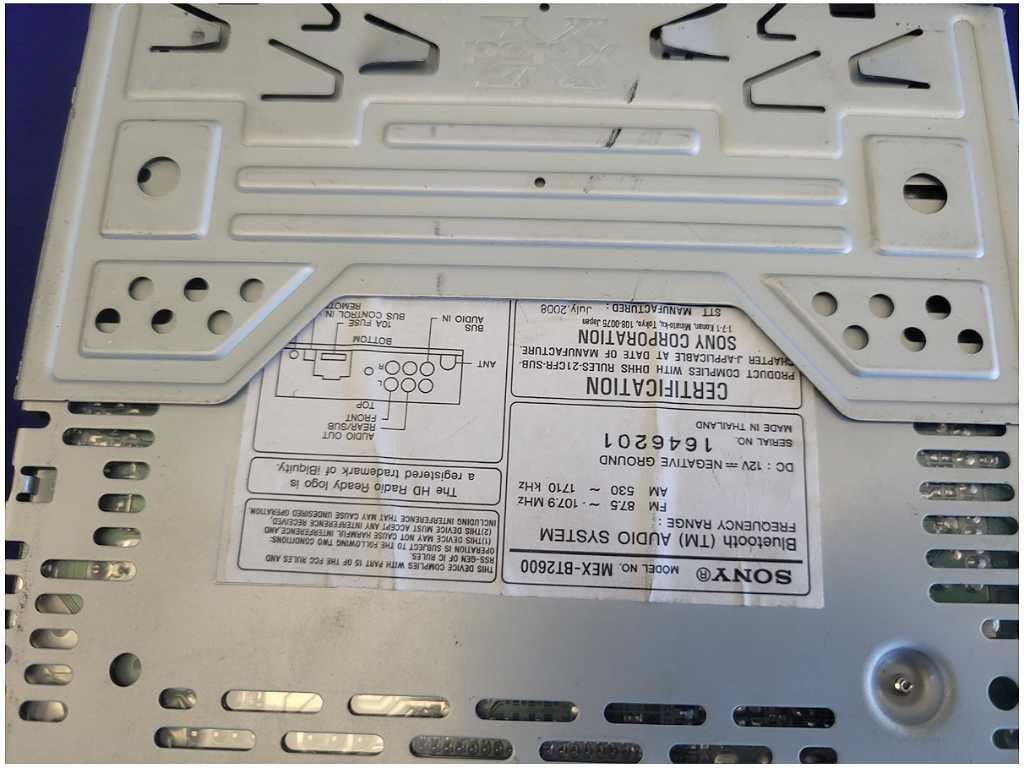 Sony MEX - BT2600 CD Receiver Bluetooth Mustang Camaro Aftermarket Radio 2675 - The Parts Farm