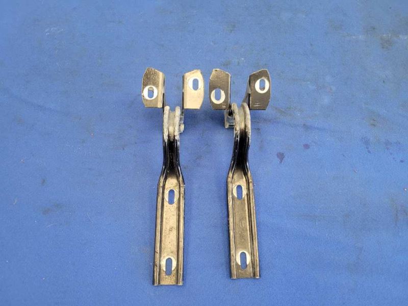1987 - 1993 Ford Mustang GT LX 5.0L Front Hood Hinges Pair Paint Black 2298 - The Parts Farm