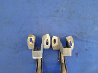 1987 - 1993 Ford Mustang GT LX 5.0L Front Hood Hinges Pair Paint Black 2298 - The Parts Farm