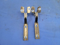 1987 - 1993 Ford Mustang GT LX 5.0L Front Hood Hinges Pair Paint Black 2298 - The Parts Farm