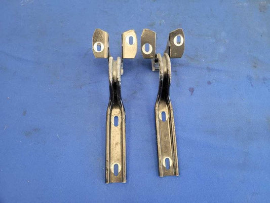 1987 - 1993 Ford Mustang GT LX 5.0L Front Hood Hinges Pair Paint Black 2298 - The Parts Farm