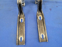 1987 - 1993 Ford Mustang GT LX 5.0L Front Hood Hinges Pair Paint Black 2298 - The Parts Farm