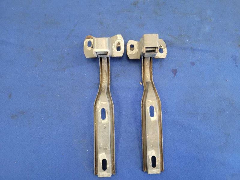 1987 - 1993 Ford Mustang GT LX 5.0L Front Hood Hinges Pair Paint Black 2298 - The Parts Farm