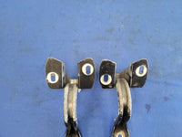 1987 - 1993 Ford Mustang GT LX 5.0L Front Hood Hinges Pair Paint Black 2298 - The Parts Farm