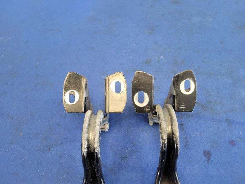 1987 - 1993 Ford Mustang GT LX 5.0L Front Hood Hinges Pair Paint Black 2298 - The Parts Farm