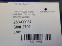 1990 Ford Mustang GT Driver Air Bag Steering Wheel Black Dash Trim 2702 - The Parts Farm