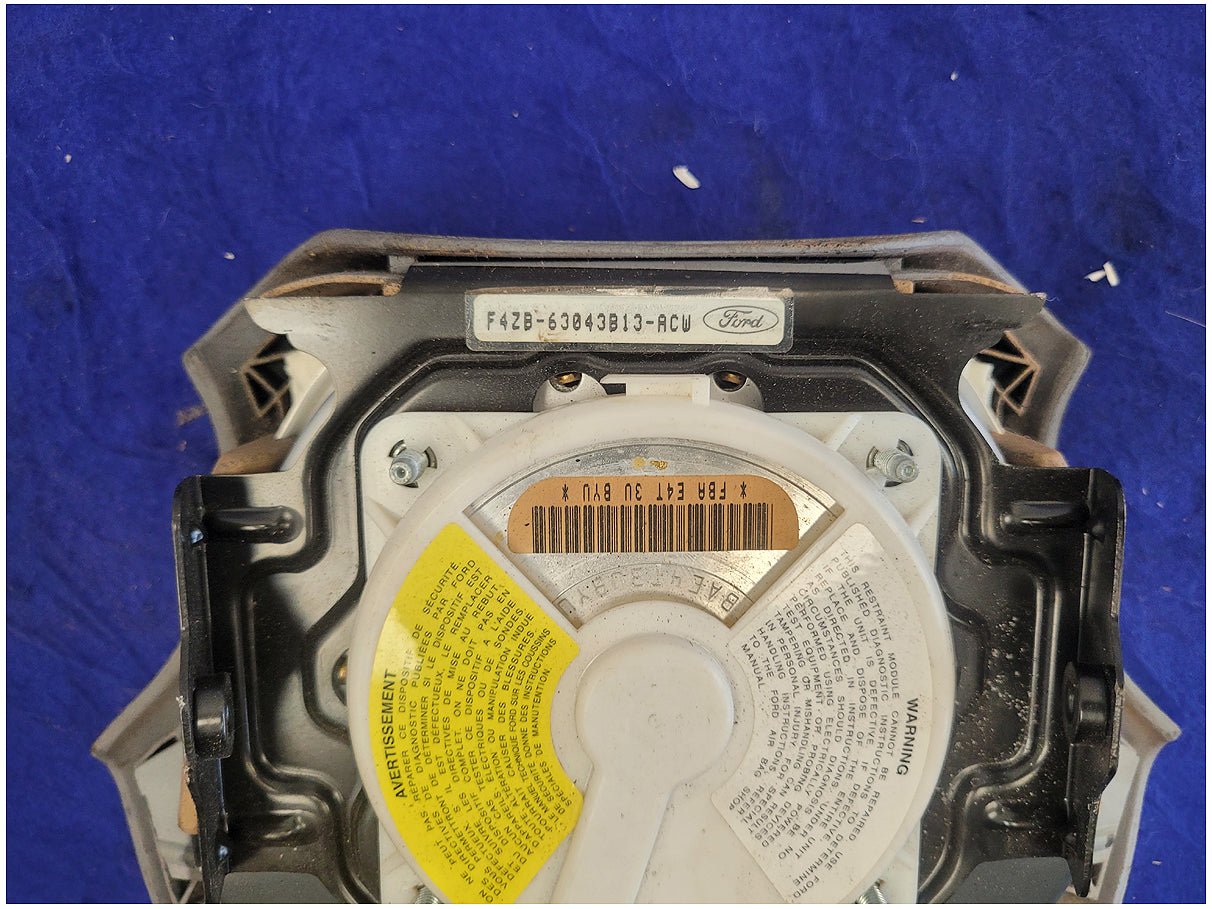 1994 - 1995 Ford Mustang GT 5.0L Driver Air Bag Steering Wheel Dash Trim 2668 - The Parts Farm