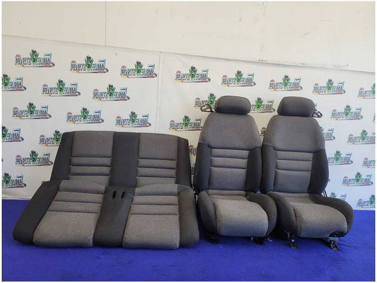 1994 - 1995 Ford Mustang GT Convertible Set Black Cloth Seats Bucket *Read* 2724 - The Parts Farm
