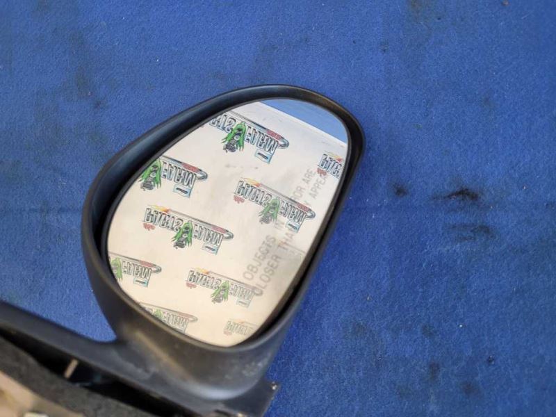 1994 - 2000 Ford Mustang GT Passenger Rear View Mirror Textured Black 2474 - The Parts Farm