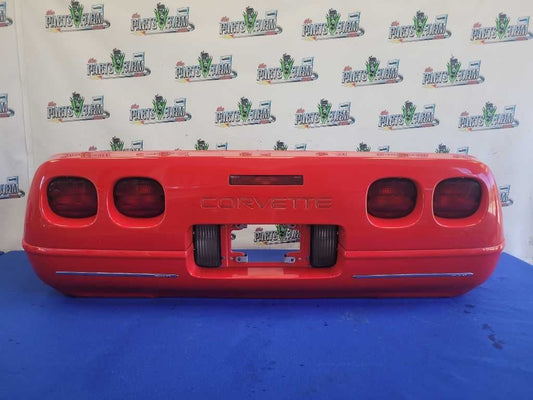 1996 Chevrolet Corvette Coupe Rear Bumper Cover Paint Torch Red 2550 - The Parts Farm