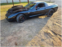 1997 - 2004 Chevrolet Corvette FRC Passenger Front Door Shell Black *Cracked* 2814 - The Parts Farm