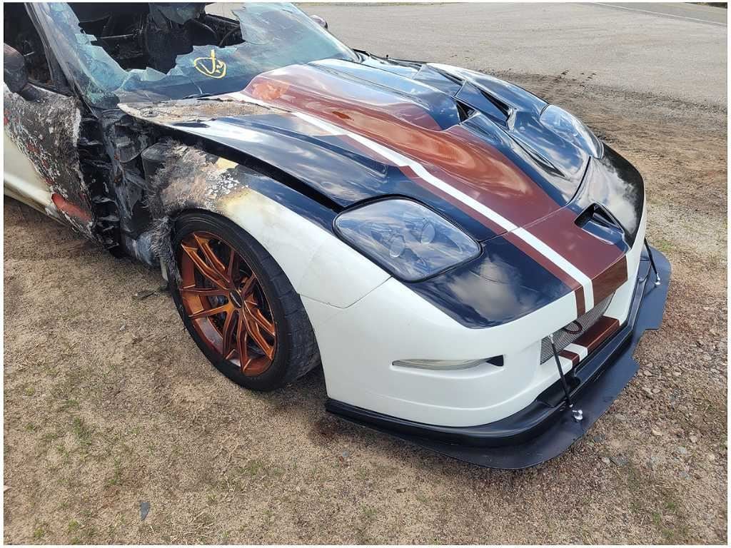 1997 - 2004 Chevrolet Corvette Z06 FRC Gas Door Panel Cover Paint White 2846 - The Parts Farm