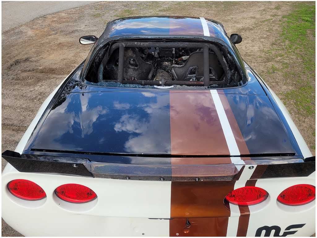 1997 - 2004 Chevrolet Corvette Z06 FRC Gas Door Panel Cover Paint White 2846 - The Parts Farm