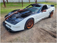 1997 - 2004 Chevrolet Corvette Z06 FRC Gas Door Panel Cover Paint White 2846 - The Parts Farm