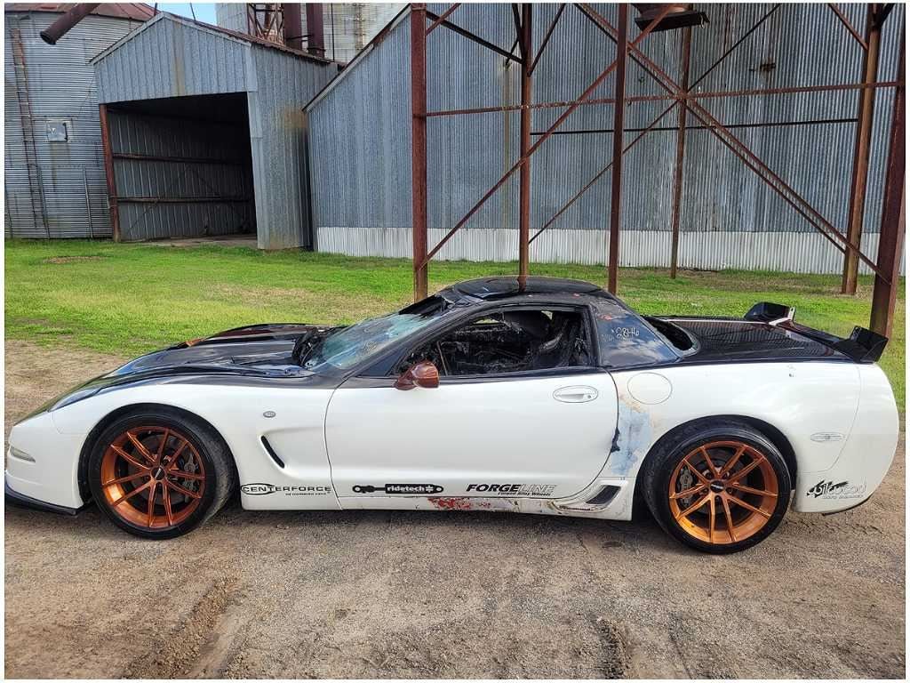 1997 - 2004 Chevrolet Corvette Z06 FRC Gas Door Panel Cover Paint White 2846 - The Parts Farm