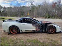 1997 - 2004 Chevrolet Corvette Z06 FRC Gas Door Panel Cover Paint White 2846 - The Parts Farm