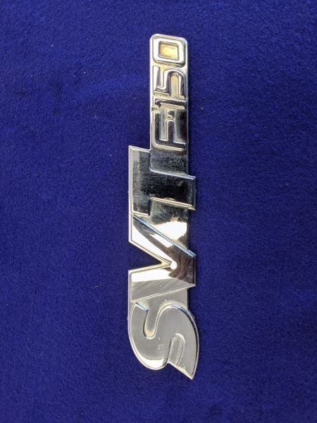 1999 - 2004 Ford Lightning F150 SVT Pickup Truck Emblem Rear Tail Gate Back Silver - The Parts Farm