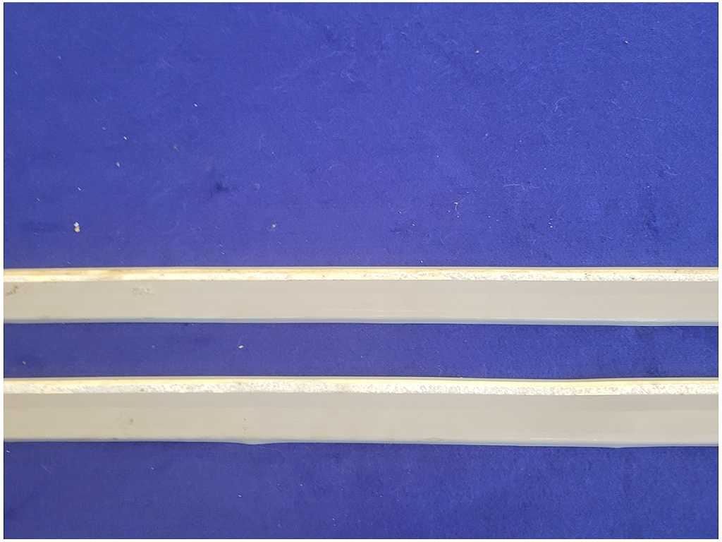 1999 - 2004 Ford Mustang GT 4.6L Pair Door Sill Plates Scuff Cover Charcoal 2675 - The Parts Farm