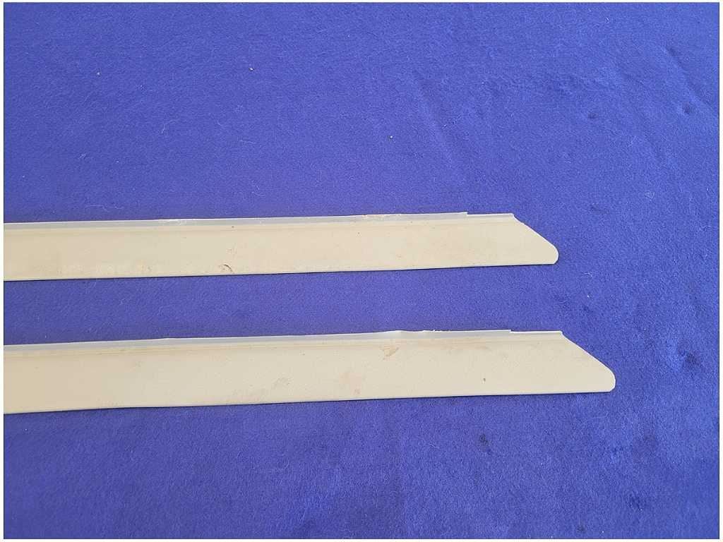 1999 - 2004 Ford Mustang GT 4.6L Pair Door Sill Plates Scuff Cover Charcoal 2675 - The Parts Farm