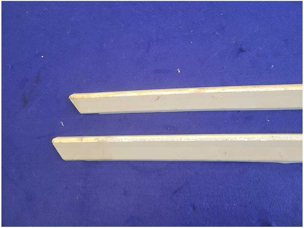 1999 - 2004 Ford Mustang GT 4.6L Pair Door Sill Plates Scuff Cover Charcoal 2675 - The Parts Farm