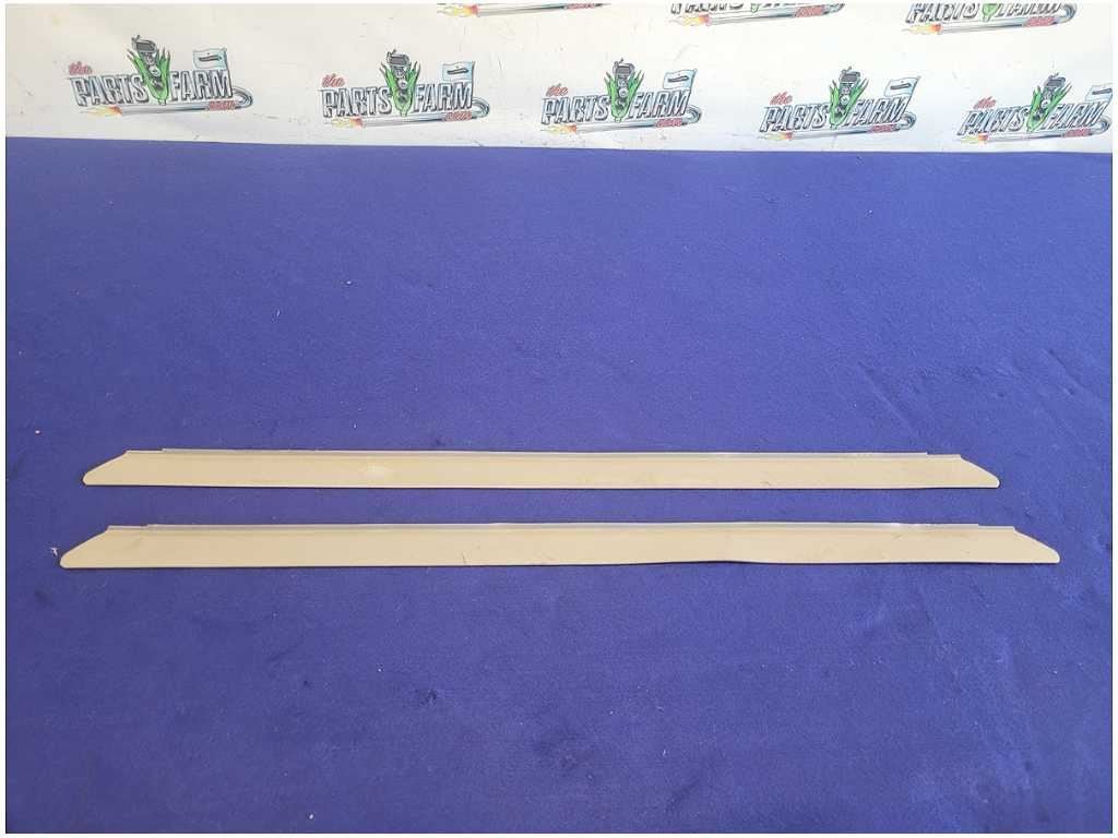 1999 - 2004 Ford Mustang GT 4.6L Pair Door Sill Plates Scuff Cover Charcoal 2675 - The Parts Farm