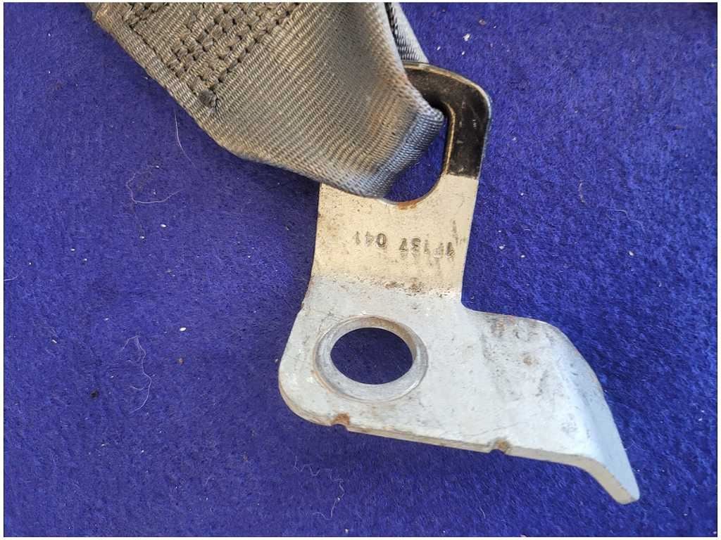 1999 - 2004 Ford Mustang GT Coupe Rear Seat Belts Retractor Charcoal 2675 - The Parts Farm