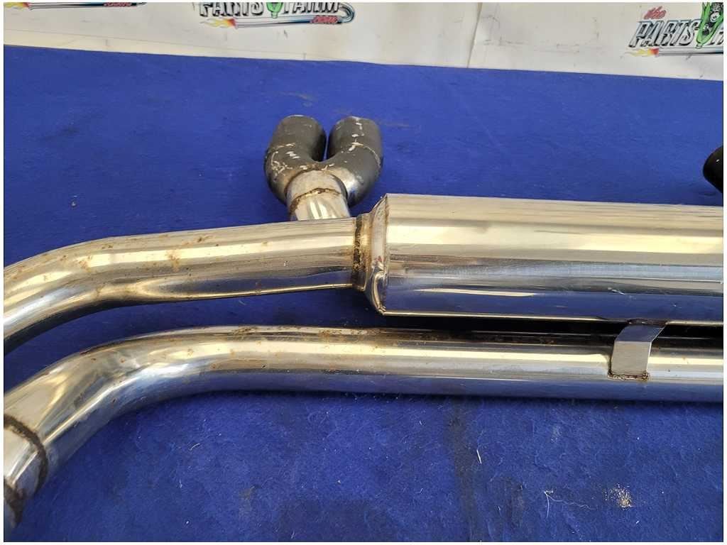 2001 - 2006 BMW M3 E46 Megan Racing Exhaust Polished Black Tips Scuffed - The Parts Farm