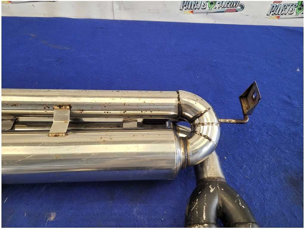 2001 - 2006 BMW M3 E46 Megan Racing Exhaust Polished Black Tips Scuffed - The Parts Farm