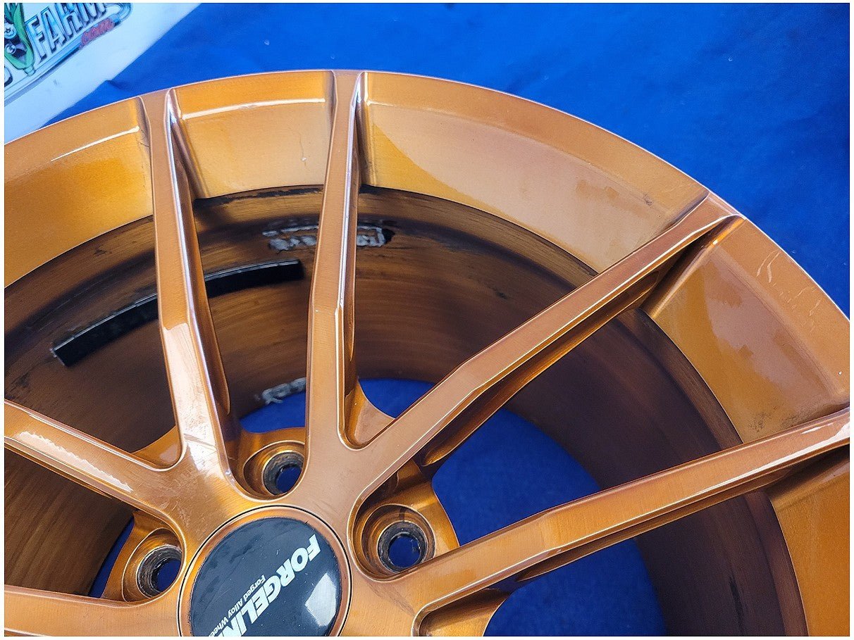 2002 Chevy Corvette Forgeline AR1 Wheels 18x11 18x12 Bronze Rims *Read* 2846 - The Parts Farm