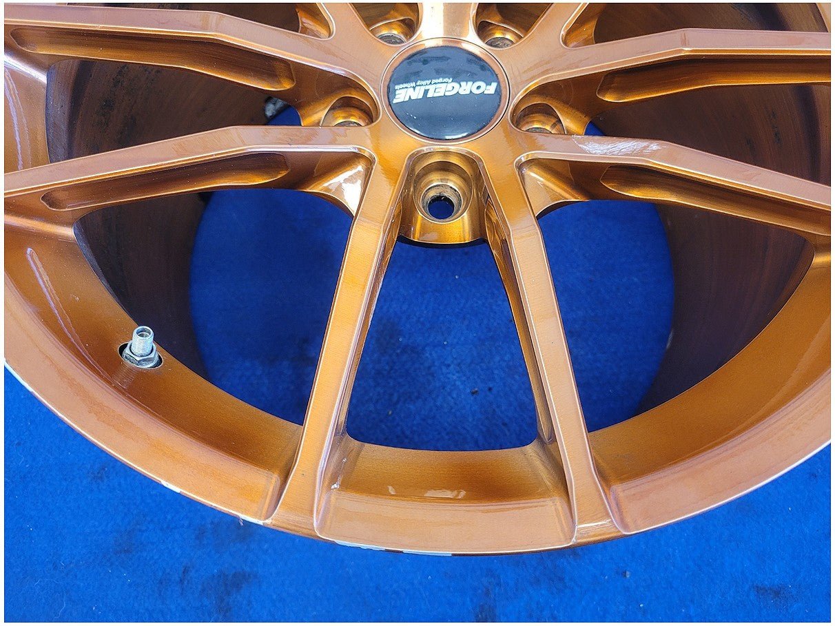 2002 Chevy Corvette Forgeline AR1 Wheels 18x11 18x12 Bronze Rims *Read* 2846 - The Parts Farm