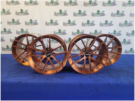 2002 Chevy Corvette Forgeline AR1 Wheels 18x11 18x12 Bronze Rims *Read* 2846 - The Parts Farm