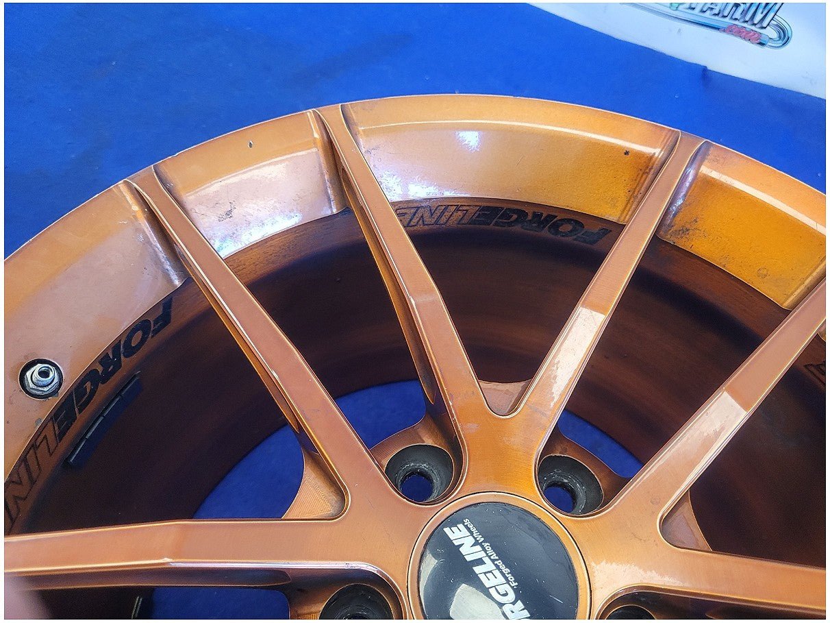 2002 Chevy Corvette Forgeline AR1 Wheels 18x11 18x12 Bronze Rims *Read* 2846 - The Parts Farm