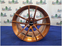 2002 Chevy Corvette Forgeline AR1 Wheels 18x11 18x12 Bronze Rims *Read* 2846 - The Parts Farm