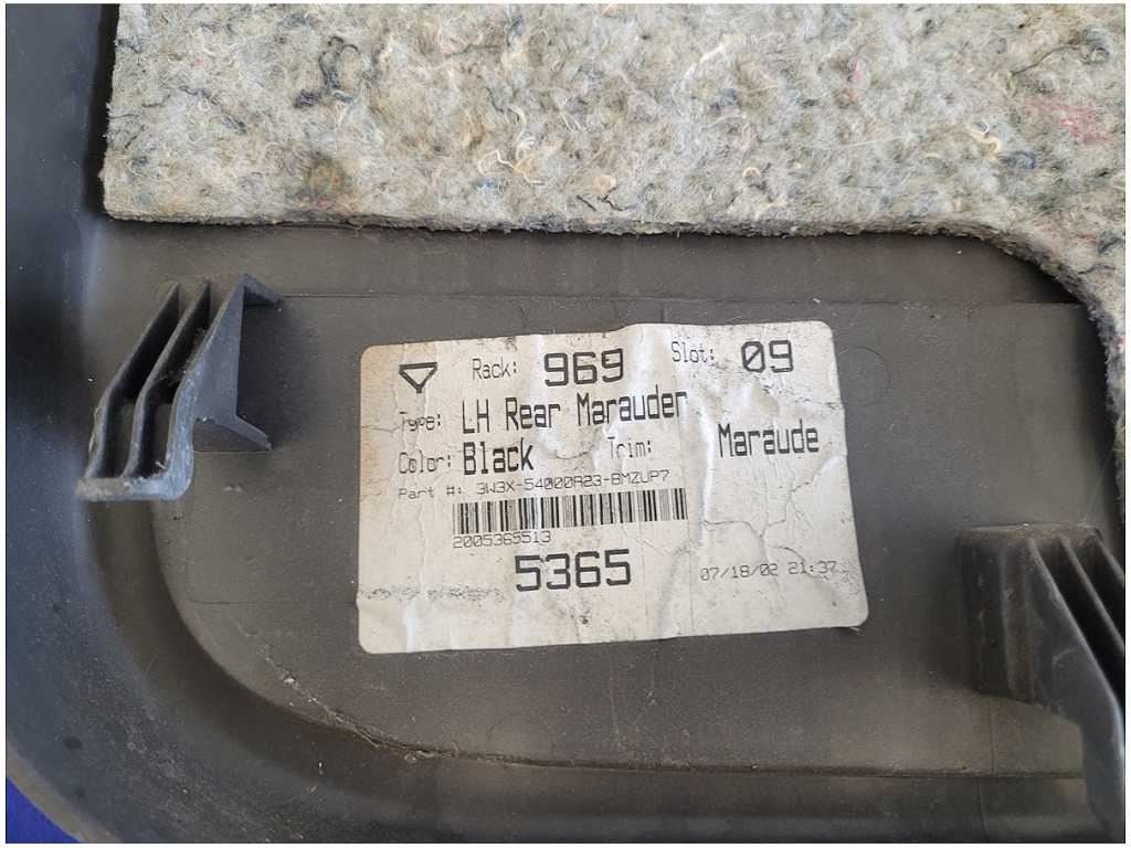 2003 - 2004 Mercury Marauder 4.6L Sedan Passenger Rear Door Panel Card *Read* 2625 - The Parts Farm