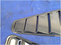2005 - 2009 Ford Mustang Coupe Pair Quarter Window Scoops Louvers Black 2857 - The Parts Farm