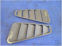 2005 - 2009 Ford Mustang Coupe Pair Quarter Window Scoops Louvers Black 2857 - The Parts Farm