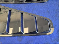 2005 - 2009 Ford Mustang Coupe Pair Quarter Window Scoops Louvers Black 2857 - The Parts Farm