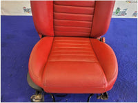 2005 - 2009 Ford Mustang GT Convertible Passenger Front Leather Seat Red 2723 - The Parts Farm